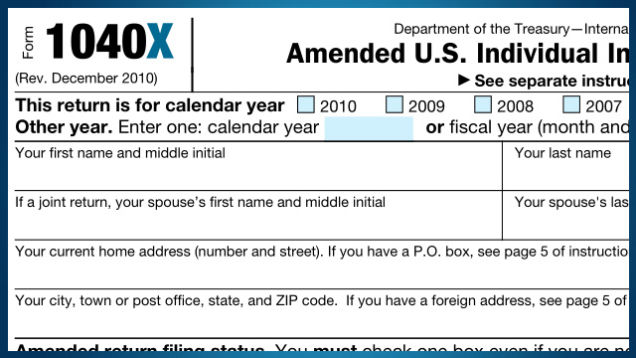 How can I correct my tax return request